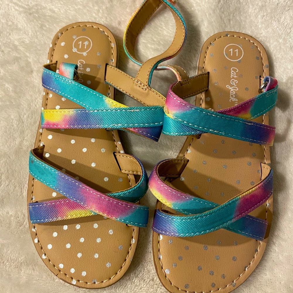 Girl’s rainbow sandals